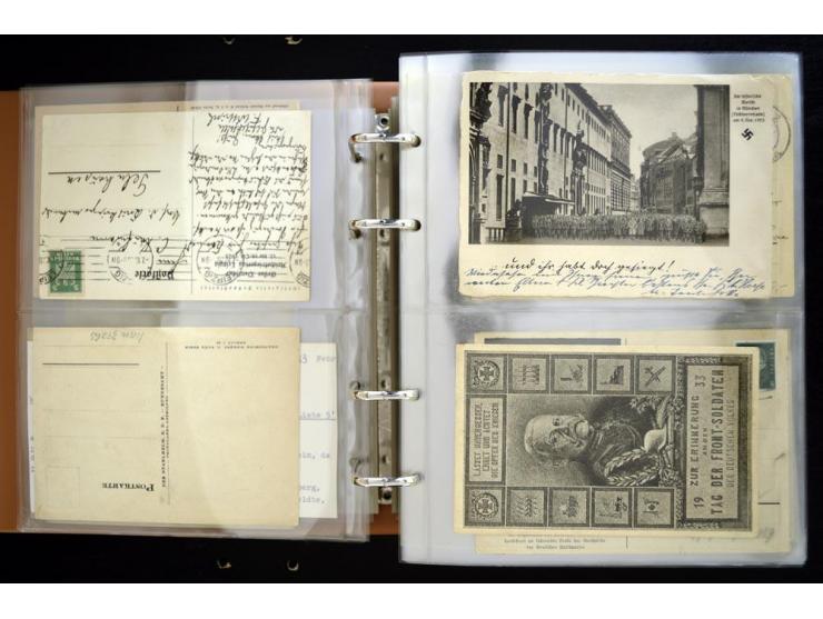 PROPAGANDAKARTEN: 1919/1945, umfangreiche Sammlung mit  über 1000 ungebrauchten und gebrauchten Karten inkl. einigen Werbe- u