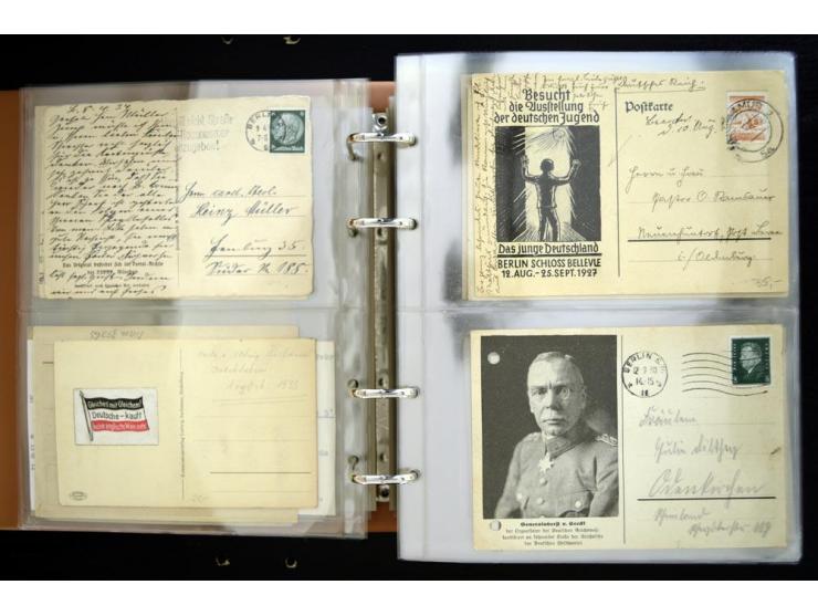 PROPAGANDAKARTEN: 1919/1945, umfangreiche Sammlung mit  über 1000 ungebrauchten und gebrauchten Karten inkl. einigen Werbe- u