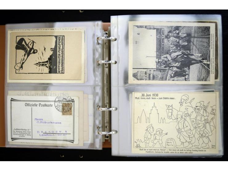 PROPAGANDAKARTEN: 1919/1945, umfangreiche Sammlung mit  über 1000 ungebrauchten und gebrauchten Karten inkl. einigen Werbe- u