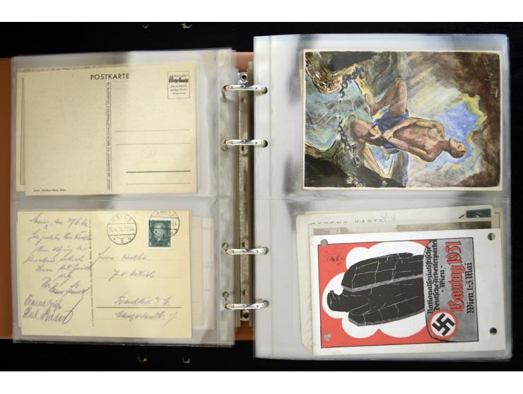 PROPAGANDAKARTEN: 1919/1945, umfangreiche Sammlung mit  über 1000 ungebrauchten und gebrauchten Karten inkl. einigen Werbe- u