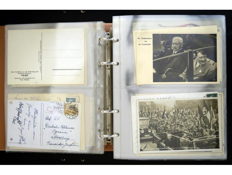 PROPAGANDAKARTEN: 1919/1945, umfangreiche Sammlung mit  über 1000 ungebrauchten und gebrauchten Karten inkl. einigen Werbe- u