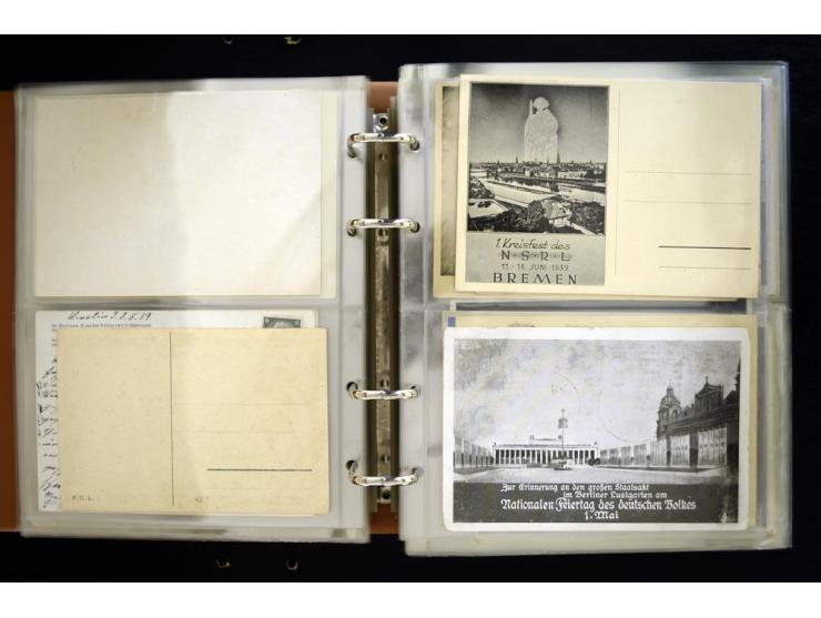 PROPAGANDAKARTEN: 1919/1945, umfangreiche Sammlung mit  über 1000 ungebrauchten und gebrauchten Karten inkl. einigen Werbe- u