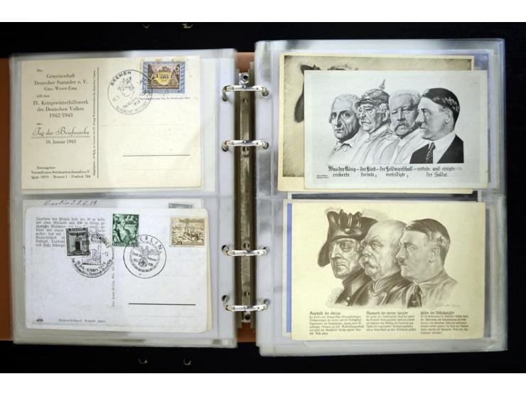 PROPAGANDAKARTEN: 1919/1945, umfangreiche Sammlung mit  über 1000 ungebrauchten und gebrauchten Karten inkl. einigen Werbe- u