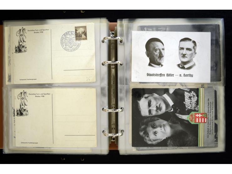 PROPAGANDAKARTEN: 1919/1945, umfangreiche Sammlung mit  über 1000 ungebrauchten und gebrauchten Karten inkl. einigen Werbe- u