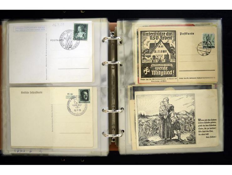 PROPAGANDAKARTEN: 1919/1945, umfangreiche Sammlung mit  über 1000 ungebrauchten und gebrauchten Karten inkl. einigen Werbe- u