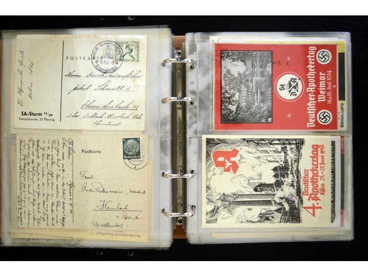 PROPAGANDAKARTEN: 1919/1945, umfangreiche Sammlung mit  über 1000 ungebrauchten und gebrauchten Karten inkl. einigen Werbe- u