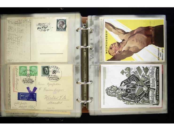 PROPAGANDAKARTEN: 1919/1945, umfangreiche Sammlung mit  über 1000 ungebrauchten und gebrauchten Karten inkl. einigen Werbe- u