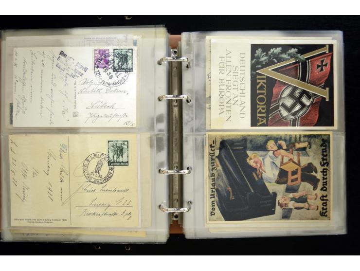 PROPAGANDAKARTEN: 1919/1945, umfangreiche Sammlung mit  über 1000 ungebrauchten und gebrauchten Karten inkl. einigen Werbe- u