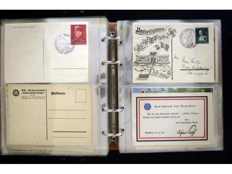 PROPAGANDAKARTEN: 1919/1945, umfangreiche Sammlung mit  über 1000 ungebrauchten und gebrauchten Karten inkl. einigen Werbe- u