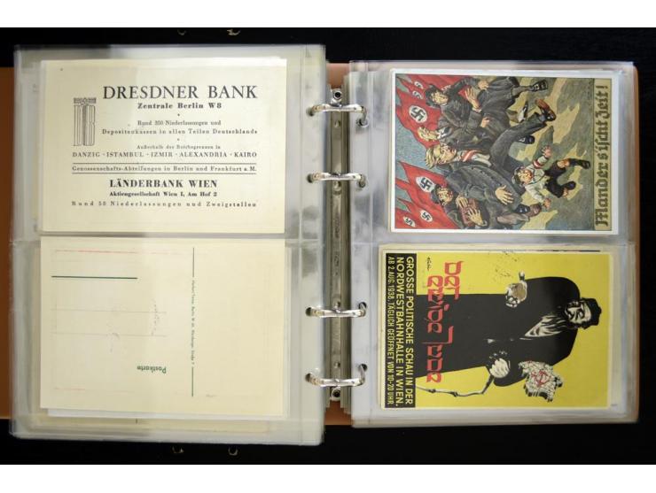 PROPAGANDAKARTEN: 1919/1945, umfangreiche Sammlung mit  über 1000 ungebrauchten und gebrauchten Karten inkl. einigen Werbe- u
