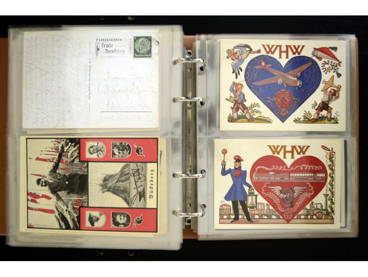 PROPAGANDAKARTEN: 1919/1945, umfangreiche Sammlung mit  über 1000 ungebrauchten und gebrauchten Karten inkl. einigen Werbe- u