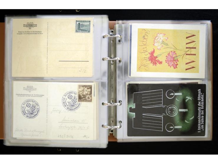 PROPAGANDAKARTEN: 1919/1945, umfangreiche Sammlung mit  über 1000 ungebrauchten und gebrauchten Karten inkl. einigen Werbe- u