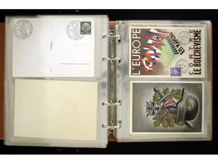 PROPAGANDAKARTEN: 1919/1945, umfangreiche Sammlung mit  über 1000 ungebrauchten und gebrauchten Karten inkl. einigen Werbe- u