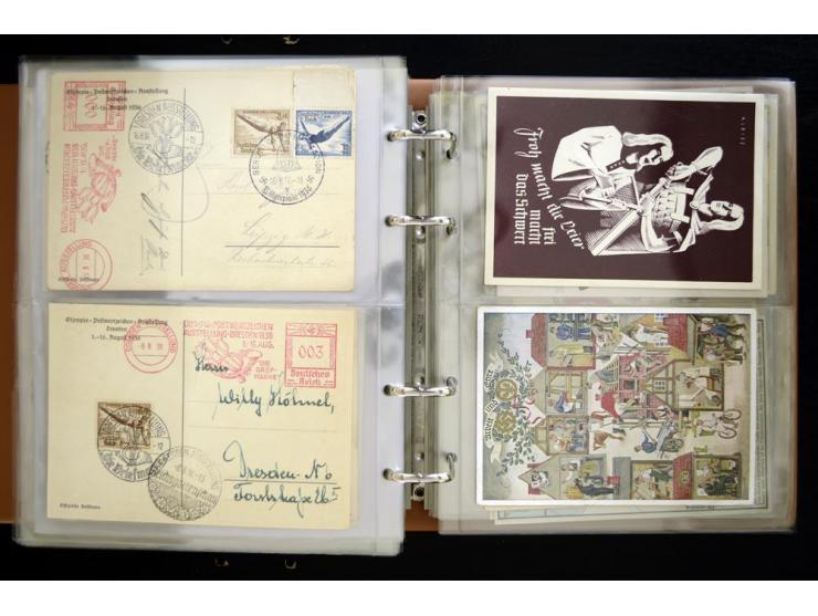 PROPAGANDAKARTEN: 1919/1945, umfangreiche Sammlung mit  über 1000 ungebrauchten und gebrauchten Karten inkl. einigen Werbe- u