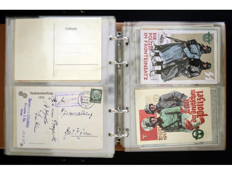 PROPAGANDAKARTEN: 1919/1945, umfangreiche Sammlung mit  über 1000 ungebrauchten und gebrauchten Karten inkl. einigen Werbe- u