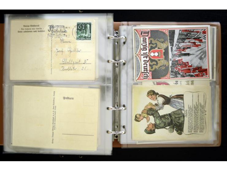 PROPAGANDAKARTEN: 1919/1945, umfangreiche Sammlung mit  über 1000 ungebrauchten und gebrauchten Karten inkl. einigen Werbe- u