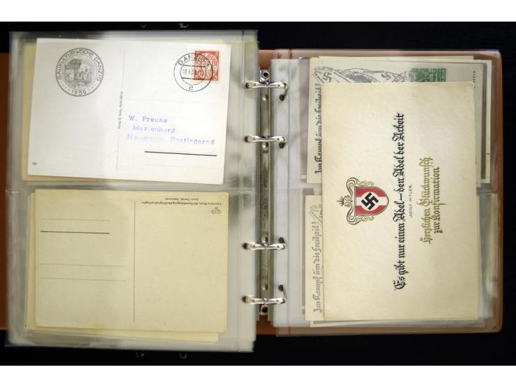 PROPAGANDAKARTEN: 1919/1945, umfangreiche Sammlung mit  über 1000 ungebrauchten und gebrauchten Karten inkl. einigen Werbe- u