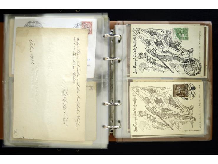 PROPAGANDAKARTEN: 1919/1945, umfangreiche Sammlung mit  über 1000 ungebrauchten und gebrauchten Karten inkl. einigen Werbe- u