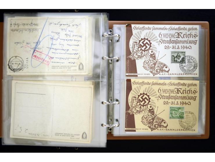 PROPAGANDAKARTEN: 1919/1945, umfangreiche Sammlung mit  über 1000 ungebrauchten und gebrauchten Karten inkl. einigen Werbe- u