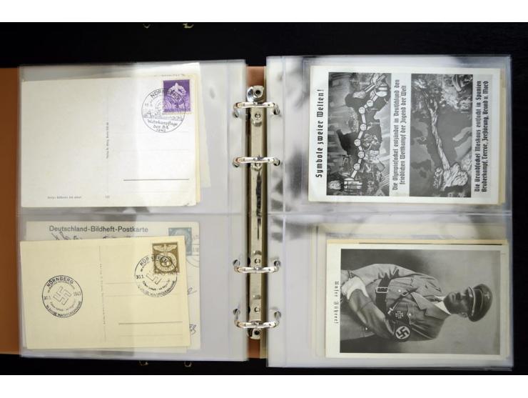 PROPAGANDAKARTEN: 1919/1945, umfangreiche Sammlung mit  über 1000 ungebrauchten und gebrauchten Karten inkl. einigen Werbe- u