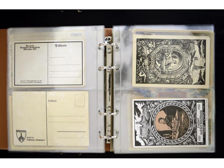 PROPAGANDAKARTEN: 1919/1945, umfangreiche Sammlung mit  über 1000 ungebrauchten und gebrauchten Karten inkl. einigen Werbe- u