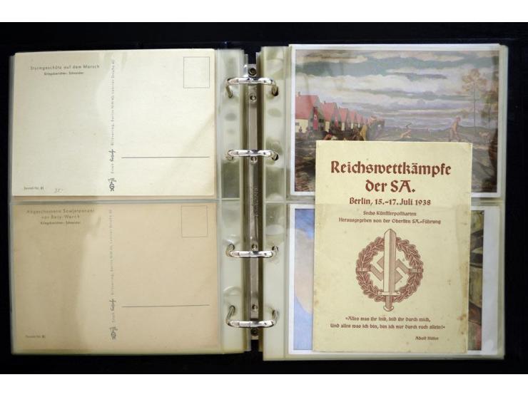 PROPAGANDAKARTEN: 1919/1945, umfangreiche Sammlung mit  über 1000 ungebrauchten und gebrauchten Karten inkl. einigen Werbe- u