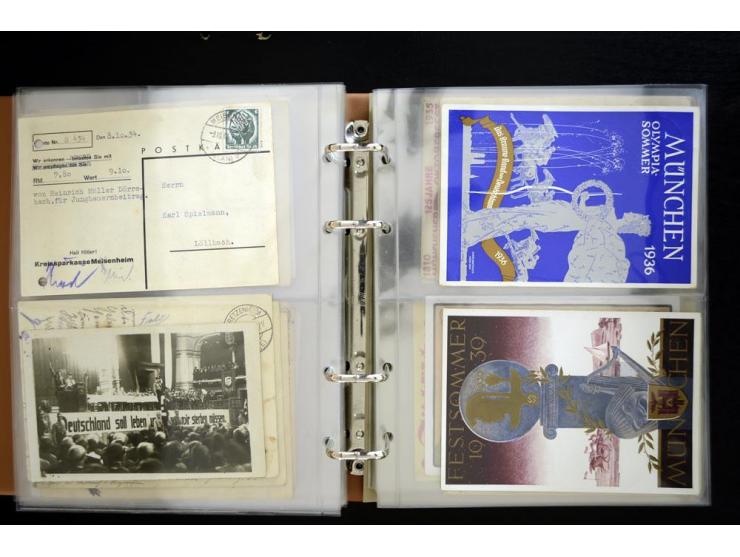 PROPAGANDAKARTEN: 1919/1945, umfangreiche Sammlung mit  über 1000 ungebrauchten und gebrauchten Karten inkl. einigen Werbe- u