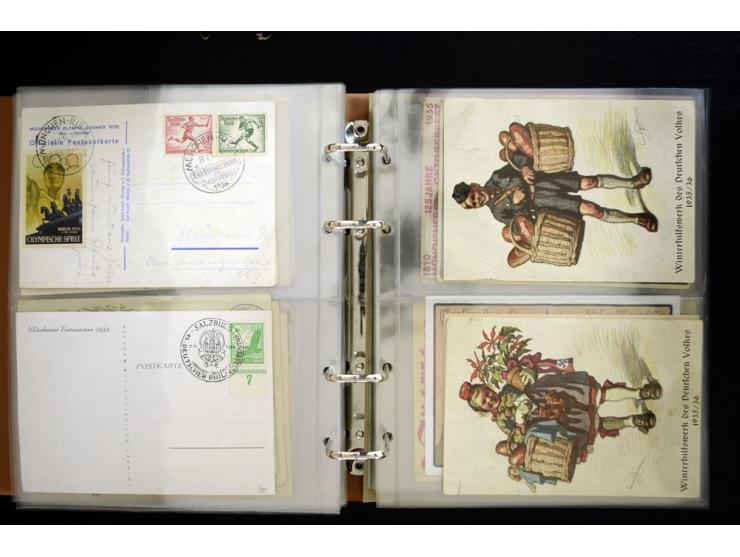 PROPAGANDAKARTEN: 1919/1945, umfangreiche Sammlung mit  über 1000 ungebrauchten und gebrauchten Karten inkl. einigen Werbe- u