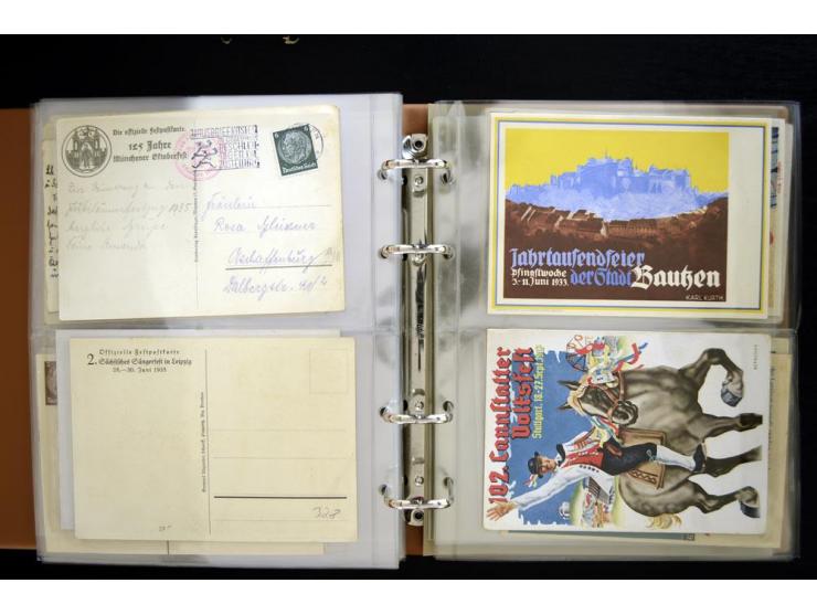 PROPAGANDAKARTEN: 1919/1945, umfangreiche Sammlung mit  über 1000 ungebrauchten und gebrauchten Karten inkl. einigen Werbe- u