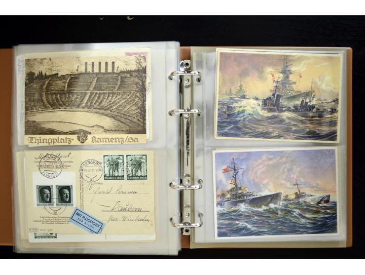 PROPAGANDAKARTEN: 1919/1945, umfangreiche Sammlung mit  über 1000 ungebrauchten und gebrauchten Karten inkl. einigen Werbe- u