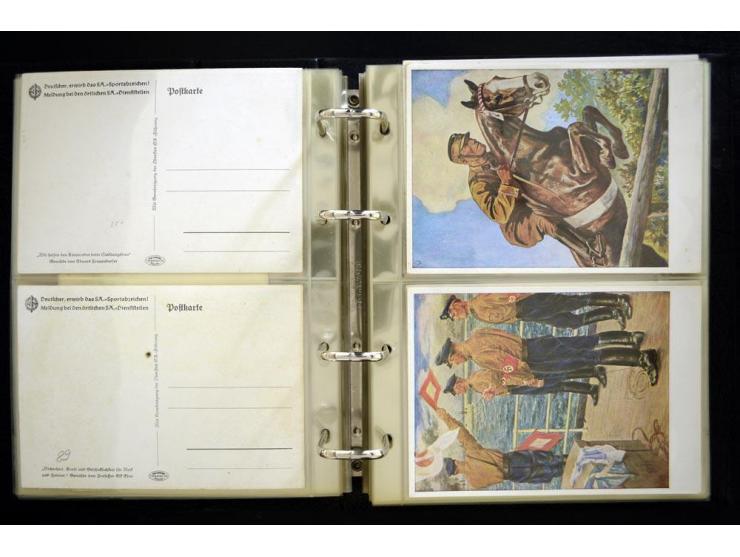 PROPAGANDAKARTEN: 1919/1945, umfangreiche Sammlung mit  über 1000 ungebrauchten und gebrauchten Karten inkl. einigen Werbe- u