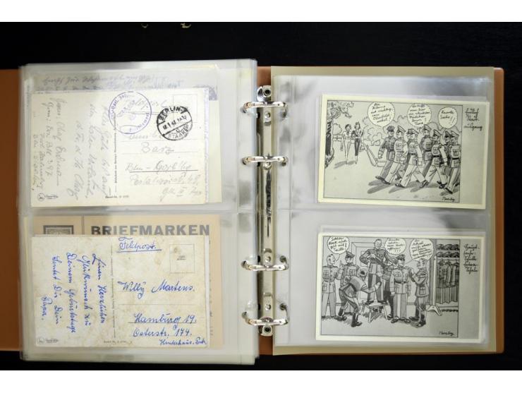 PROPAGANDAKARTEN: 1919/1945, umfangreiche Sammlung mit  über 1000 ungebrauchten und gebrauchten Karten inkl. einigen Werbe- u