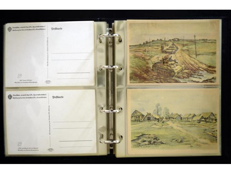 PROPAGANDAKARTEN: 1919/1945, umfangreiche Sammlung mit  über 1000 ungebrauchten und gebrauchten Karten inkl. einigen Werbe- u