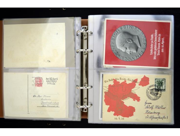 PROPAGANDAKARTEN: 1919/1945, umfangreiche Sammlung mit  über 1000 ungebrauchten und gebrauchten Karten inkl. einigen Werbe- u