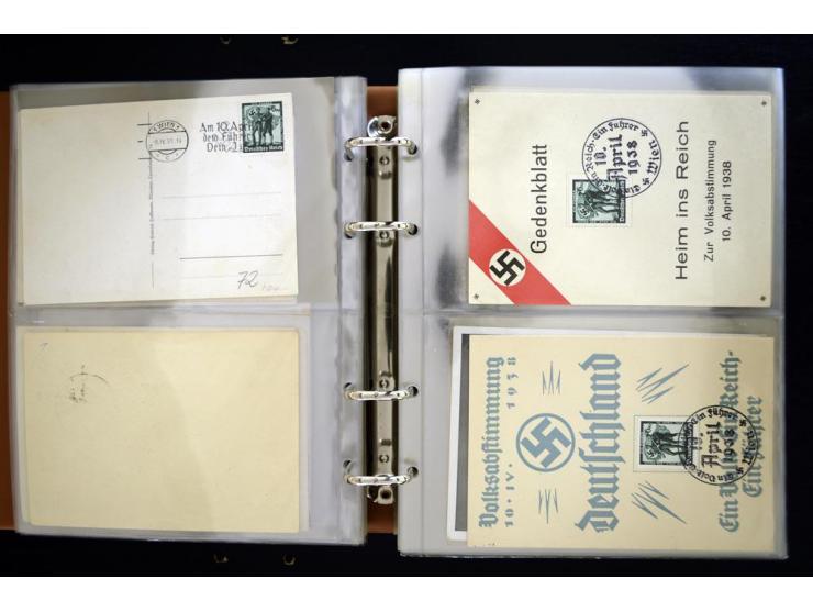 PROPAGANDAKARTEN: 1919/1945, umfangreiche Sammlung mit  über 1000 ungebrauchten und gebrauchten Karten inkl. einigen Werbe- u