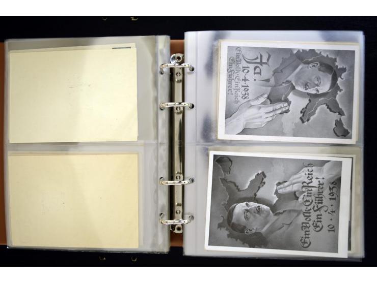 PROPAGANDAKARTEN: 1919/1945, umfangreiche Sammlung mit  über 1000 ungebrauchten und gebrauchten Karten inkl. einigen Werbe- u