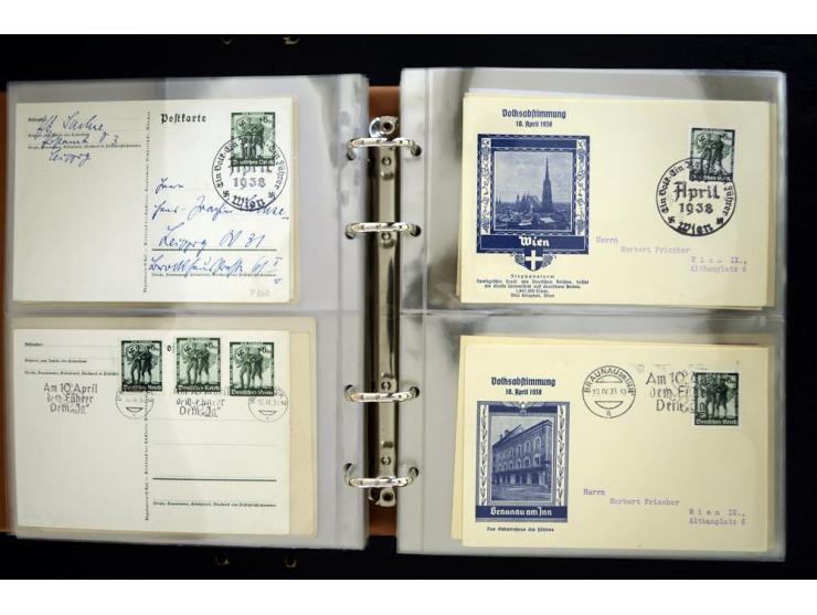 PROPAGANDAKARTEN: 1919/1945, umfangreiche Sammlung mit  über 1000 ungebrauchten und gebrauchten Karten inkl. einigen Werbe- u
