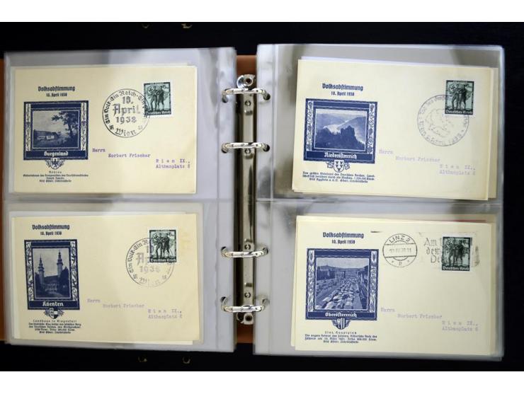 PROPAGANDAKARTEN: 1919/1945, umfangreiche Sammlung mit  über 1000 ungebrauchten und gebrauchten Karten inkl. einigen Werbe- u