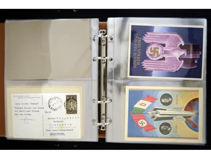 PROPAGANDAKARTEN: 1919/1945, umfangreiche Sammlung mit  über 1000 ungebrauchten und gebrauchten Karten inkl. einigen Werbe- u