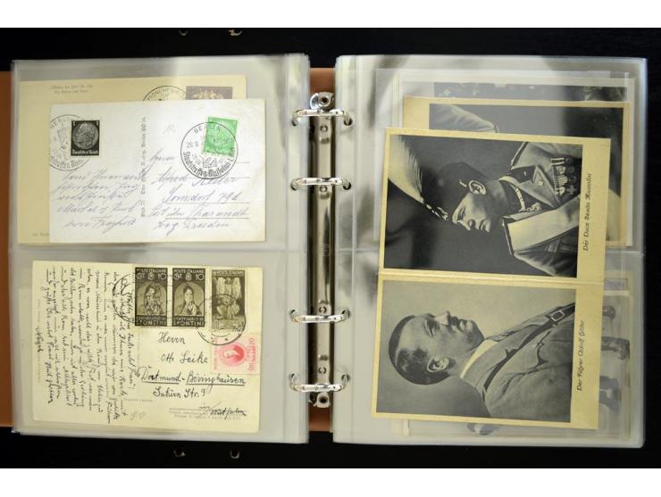 PROPAGANDAKARTEN: 1919/1945, umfangreiche Sammlung mit  über 1000 ungebrauchten und gebrauchten Karten inkl. einigen Werbe- u