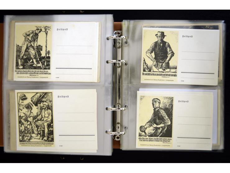 PROPAGANDAKARTEN: 1919/1945, umfangreiche Sammlung mit  über 1000 ungebrauchten und gebrauchten Karten inkl. einigen Werbe- u