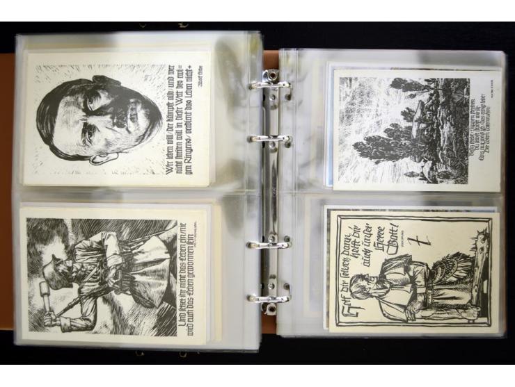 PROPAGANDAKARTEN: 1919/1945, umfangreiche Sammlung mit  über 1000 ungebrauchten und gebrauchten Karten inkl. einigen Werbe- u