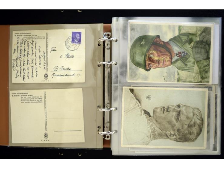 PROPAGANDAKARTEN: 1919/1945, umfangreiche Sammlung mit  über 1000 ungebrauchten und gebrauchten Karten inkl. einigen Werbe- u