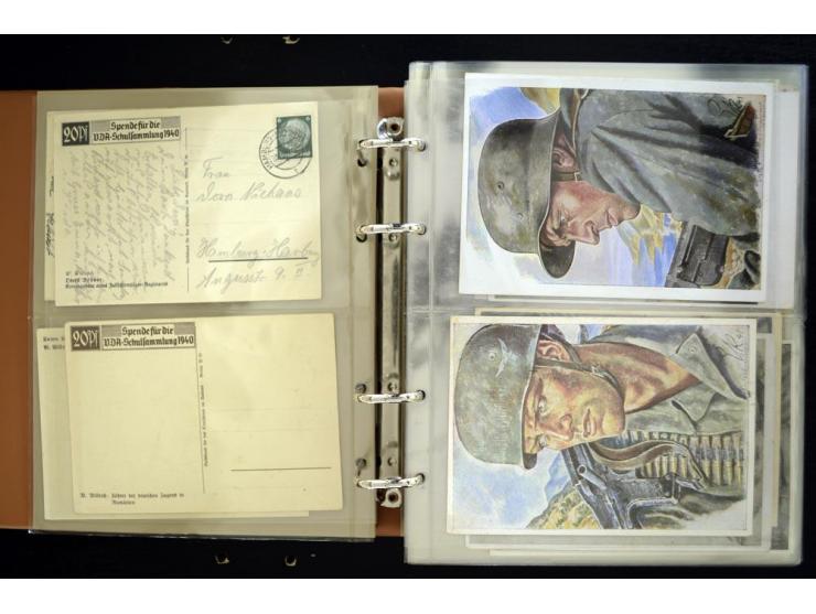 PROPAGANDAKARTEN: 1919/1945, umfangreiche Sammlung mit  über 1000 ungebrauchten und gebrauchten Karten inkl. einigen Werbe- u