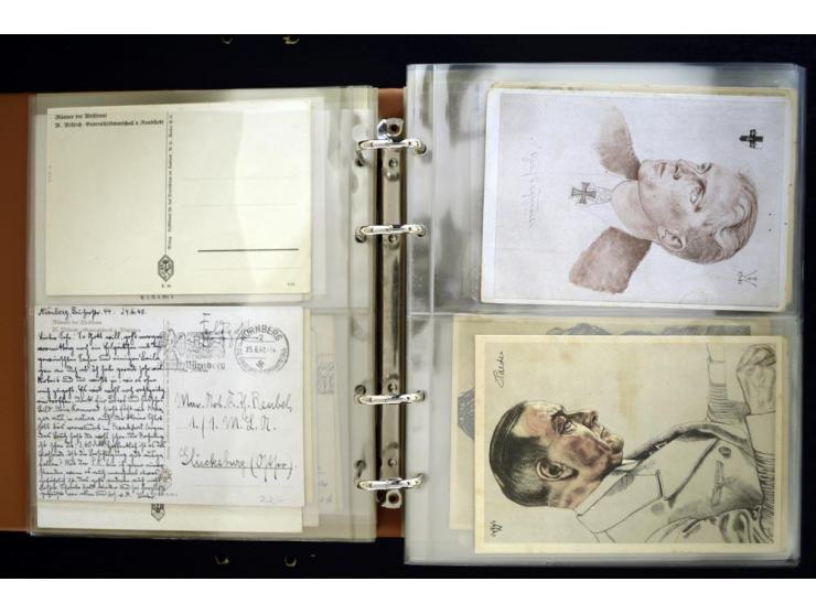 PROPAGANDAKARTEN: 1919/1945, umfangreiche Sammlung mit  über 1000 ungebrauchten und gebrauchten Karten inkl. einigen Werbe- u