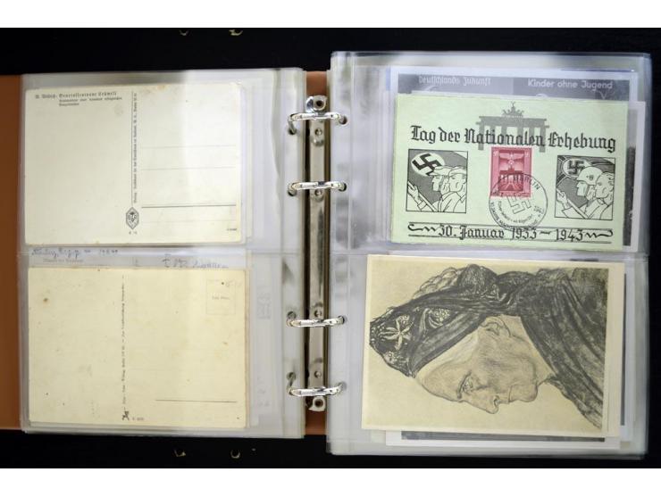 PROPAGANDAKARTEN: 1919/1945, umfangreiche Sammlung mit  über 1000 ungebrauchten und gebrauchten Karten inkl. einigen Werbe- u