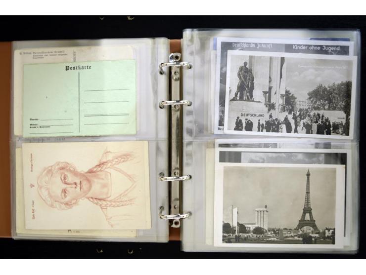 PROPAGANDAKARTEN: 1919/1945, umfangreiche Sammlung mit  über 1000 ungebrauchten und gebrauchten Karten inkl. einigen Werbe- u
