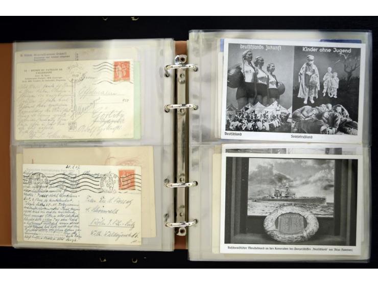 PROPAGANDAKARTEN: 1919/1945, umfangreiche Sammlung mit  über 1000 ungebrauchten und gebrauchten Karten inkl. einigen Werbe- u