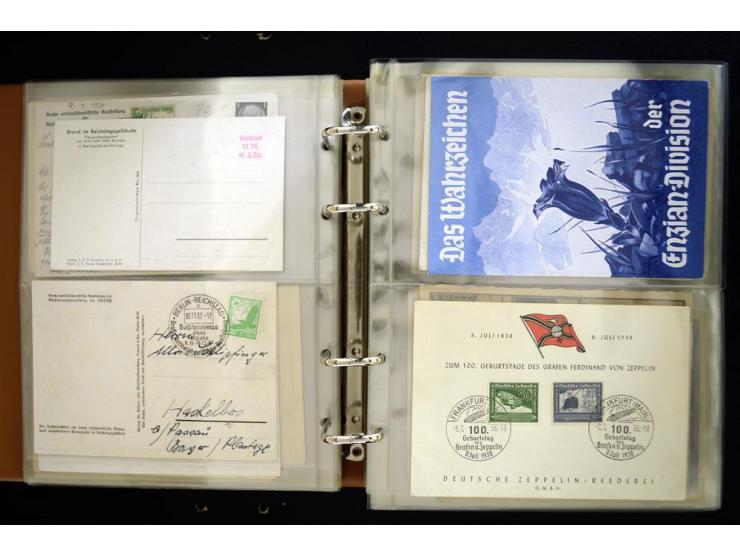 PROPAGANDAKARTEN: 1919/1945, umfangreiche Sammlung mit  über 1000 ungebrauchten und gebrauchten Karten inkl. einigen Werbe- u