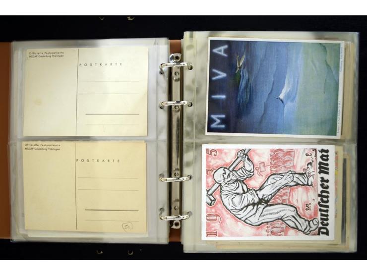 PROPAGANDAKARTEN: 1919/1945, umfangreiche Sammlung mit  über 1000 ungebrauchten und gebrauchten Karten inkl. einigen Werbe- u